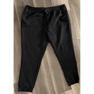 Adidas Mens Essentials 3-Stripes Tapered Cuff French Terry Pants Blk 2XL H57046